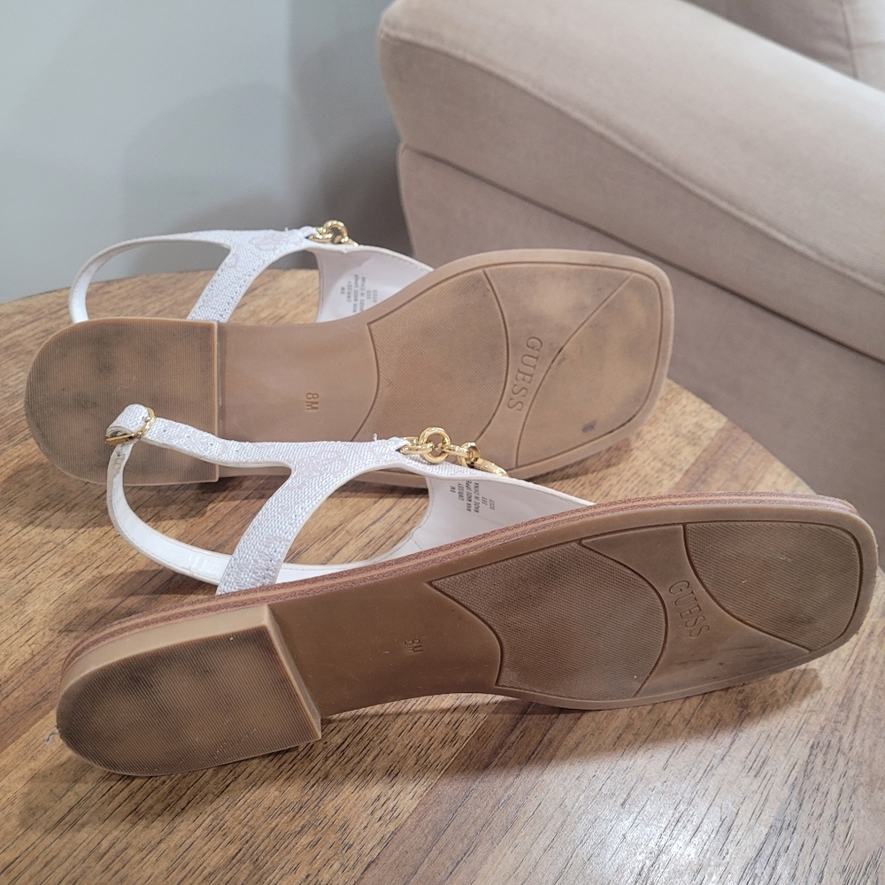Guess woman sandals faux leather size 8 - Picture 6 of 11